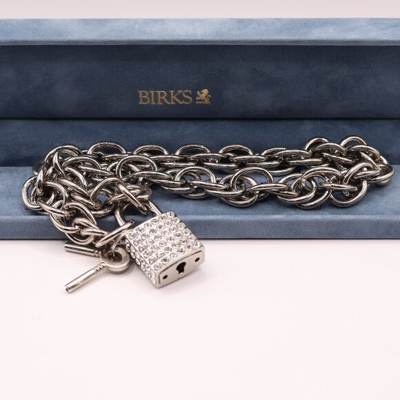 Stainless Steel Lock & Key Necklace - Picture 2 of 4